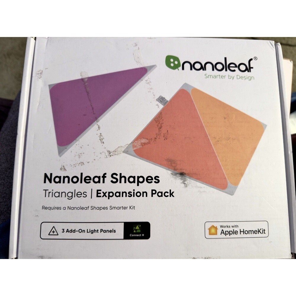 Nanoleaf Shapes Triangles Multicolor Light Panels Expansion Kit - 3 Pack NIB